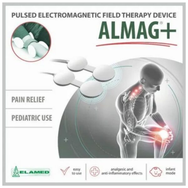 ALMAG+ magnetotherapy device — emitter coil detail view