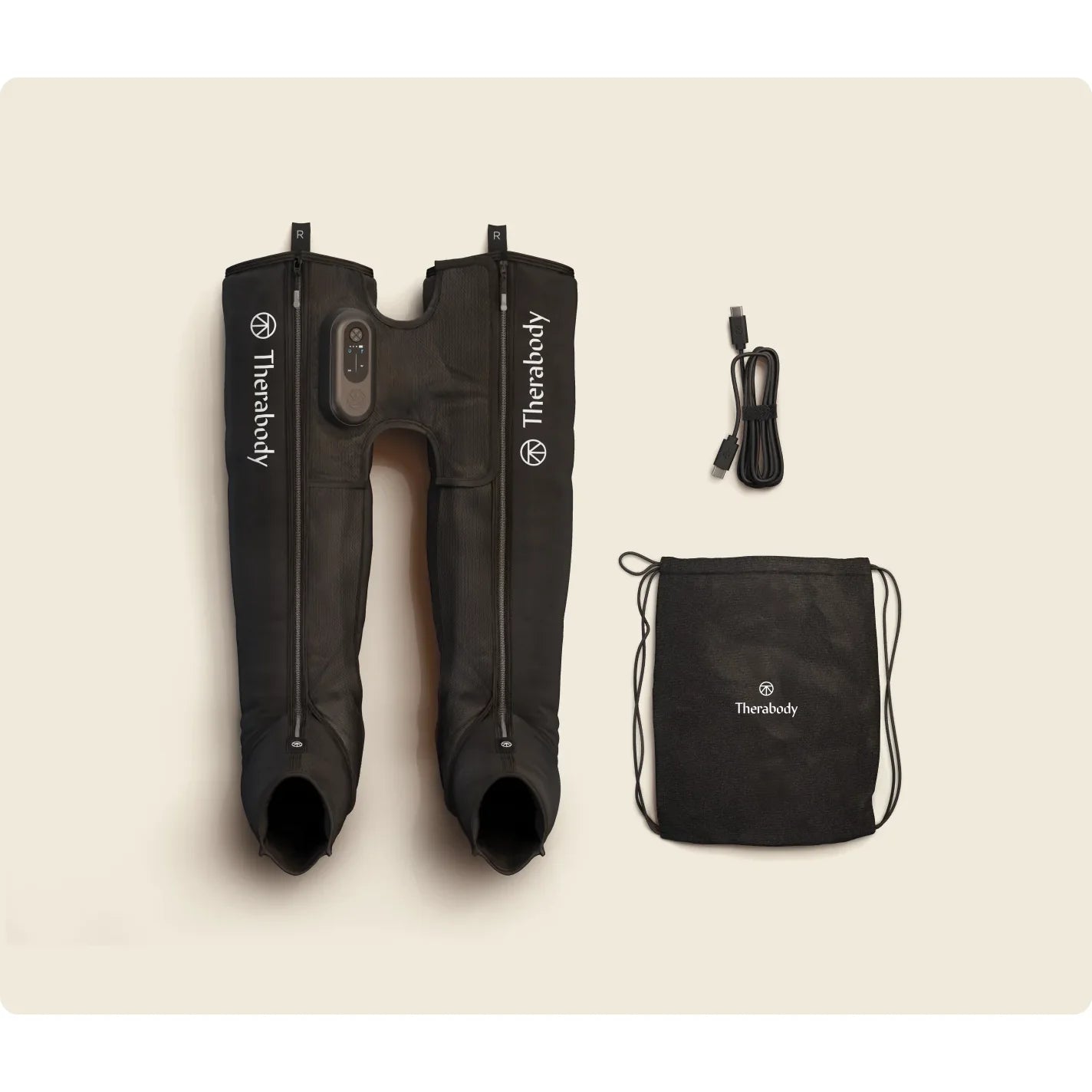 JetBoot Prime — pneumatic compression recovery boots by Therabody — box contents — what's included