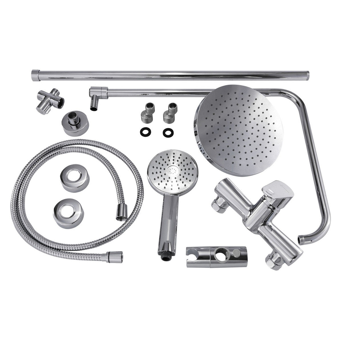 SaunaLife R3 Rain Series Outdoor Barrel Shower Kit, component detail 5