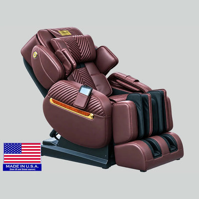 Luraco i11 Royal Edition Massage Chair | 18K Gold Nameplate, Dual 3D Engines, Calf & Knee