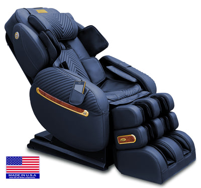 Luraco i9 Max Plus Royal Edition Massage Chair | 18K Gold Plated, Dual 3D Engines
