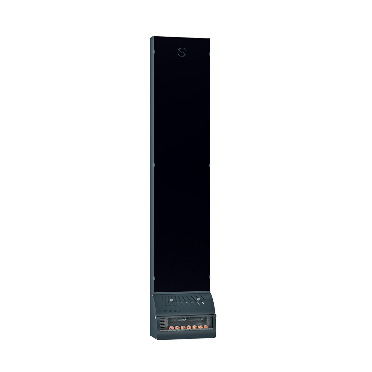 Saunum AirSolo sauna climate unit, full height front view on white