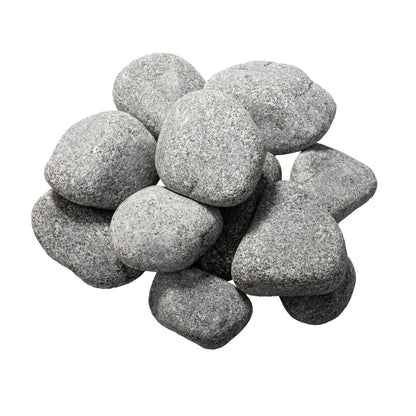 Saunum rounded olivine diabase sauna stones, 2 to 4 inches, included in the package