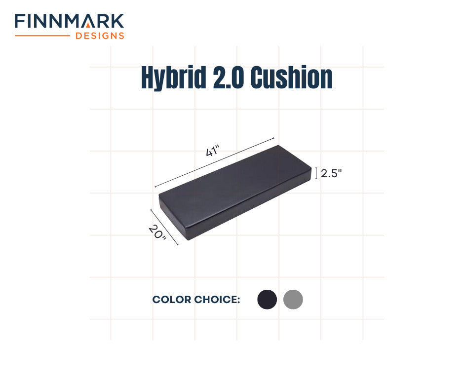 Finnmark 2-Person Sauna Cushion dimension drawing