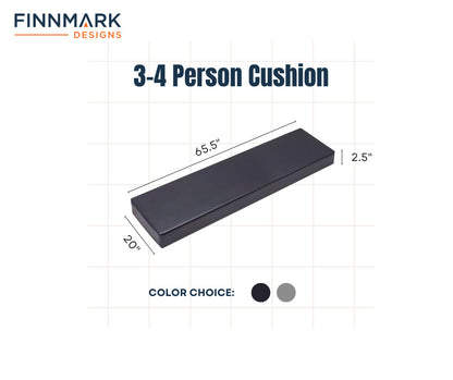 Finnmark 3-Person Sauna Cushion dimension drawing