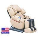Luraco i11 massage chair in cream, three quarter view