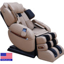 Luraco i9 Max Plus massage chair in cream, three quarter view