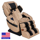 Luraco Model 3 Hybrid SL massage chair in cream, three quarter view