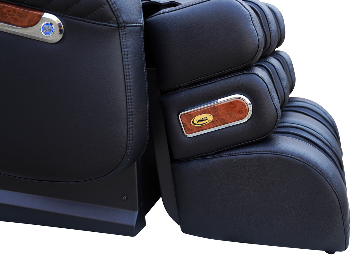 Close up of the Luraco i9 Max Plus Special Edition calf and foot massage section