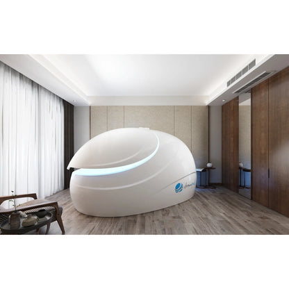 Dreampod Sport Float Pod — White in modern hotel suite