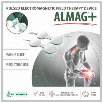 ALMAG+ magnetotherapy device — emitter coil detail view