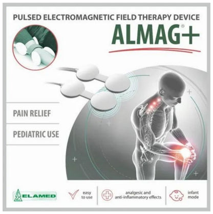 ALMAG+ Portable PEMF Device — 3-mode traveling magnetic therapy, anti-inflammatory frequency