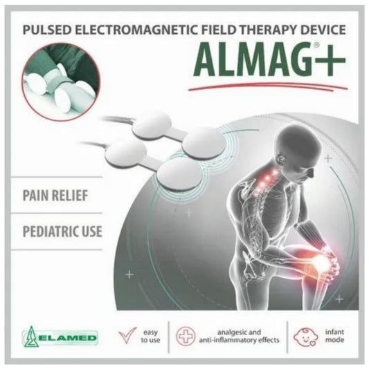 ALMAG+ Portable PEMF Device — 3-mode traveling magnetic therapy, anti-inflammatory frequency