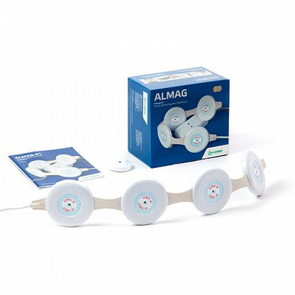 ALMAG-01 complete package — device, 4 emitters, instruction manual in original box