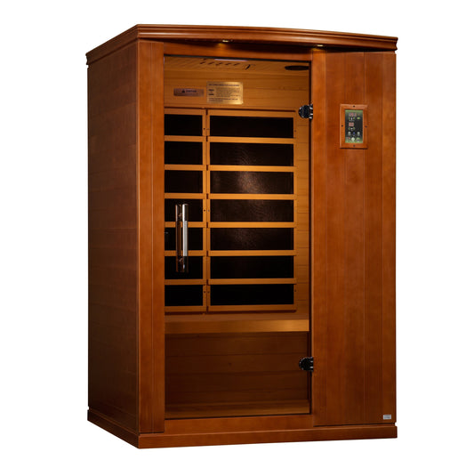 Exterior view 2 of the Dynamic Venice Elite 2-Person Ultra Low EMF FAR Infrared Sauna (DYN-6210-04 Elite) – ultra low EMF infrared sauna