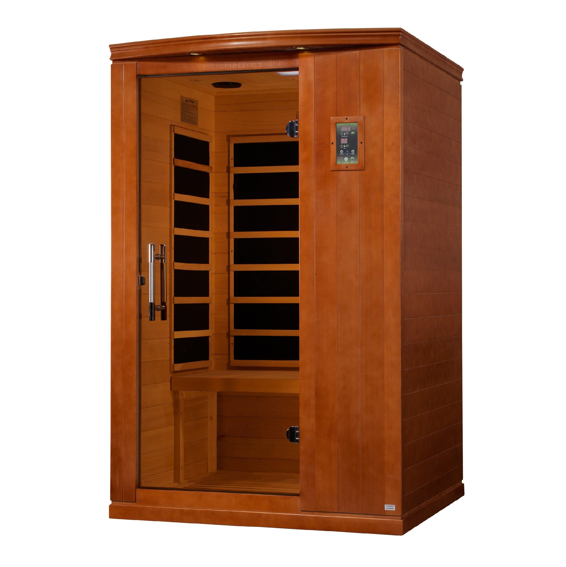 Exterior view 4 of the Dynamic Venice Elite 2-Person Ultra Low EMF FAR Infrared Sauna (DYN-6210-04 Elite) – ultra low EMF infrared sauna