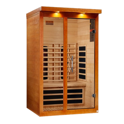 Dynamic Llumeneres 2 Person Full Spectrum Near Zero EMF Infrared Sauna | Canadian Hemlock