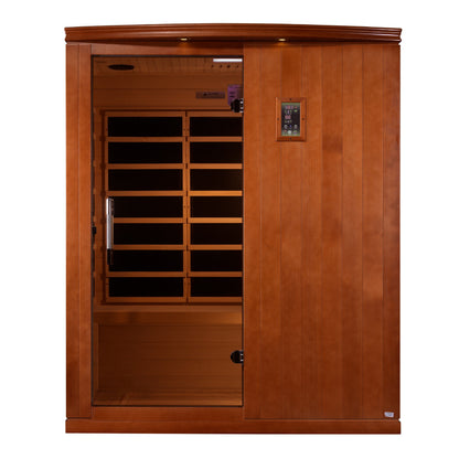 Exterior view of the Dynamic Madrid Elite 3-Person Ultra Low EMF FAR Infrared Sauna (DYN-6310-04 Elite) – ultra low EMF infrared sauna