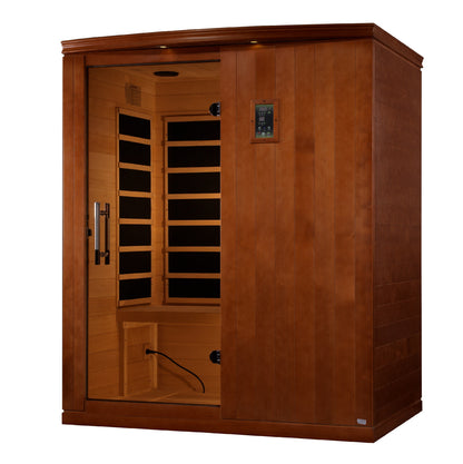 Exterior view of the Dynamic Madrid Elite 3-Person Ultra Low EMF FAR Infrared Sauna (DYN-6310-04 Elite) – ultra low EMF infrared sauna
