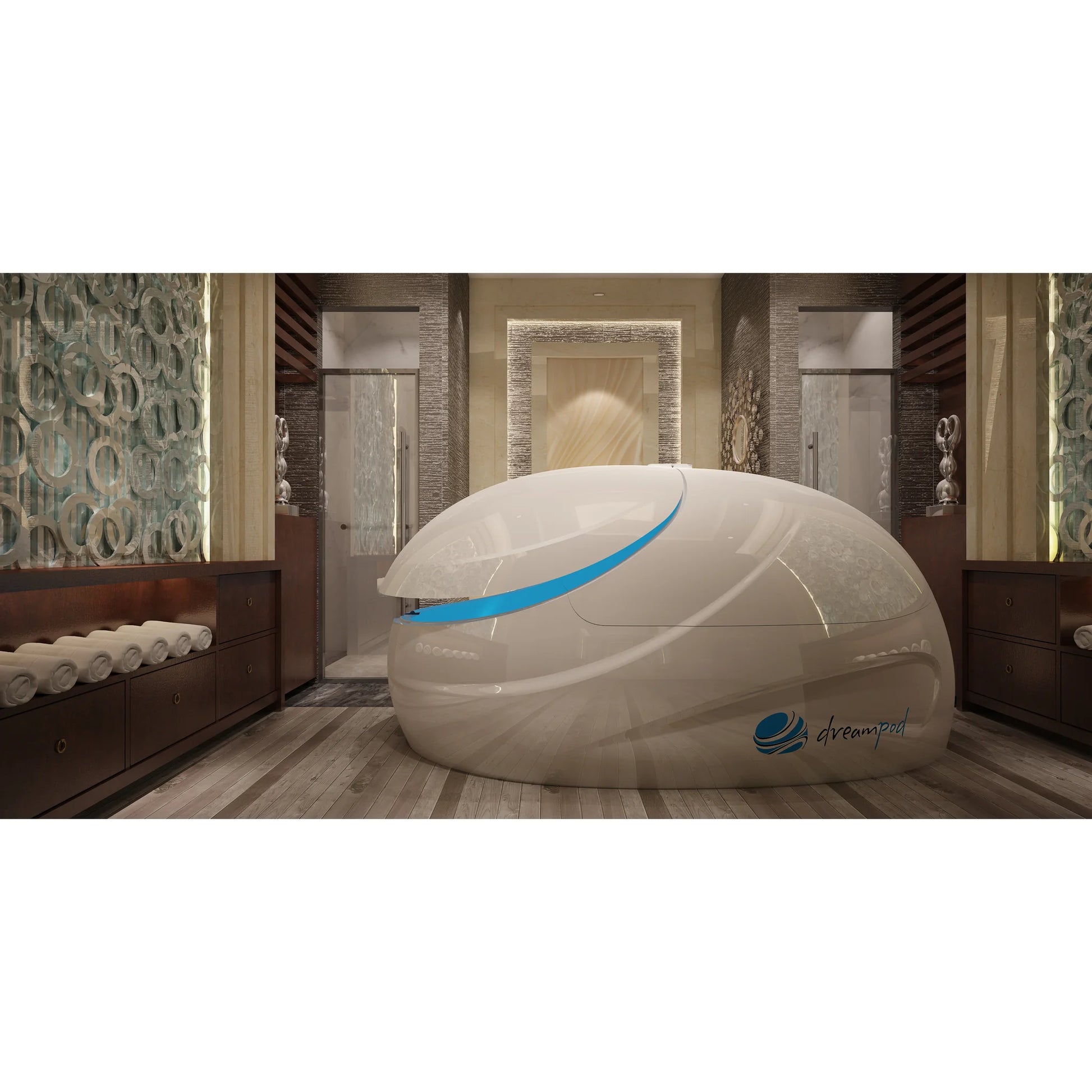 Dreampod V2 Float Pod — Lifestyle environment shot