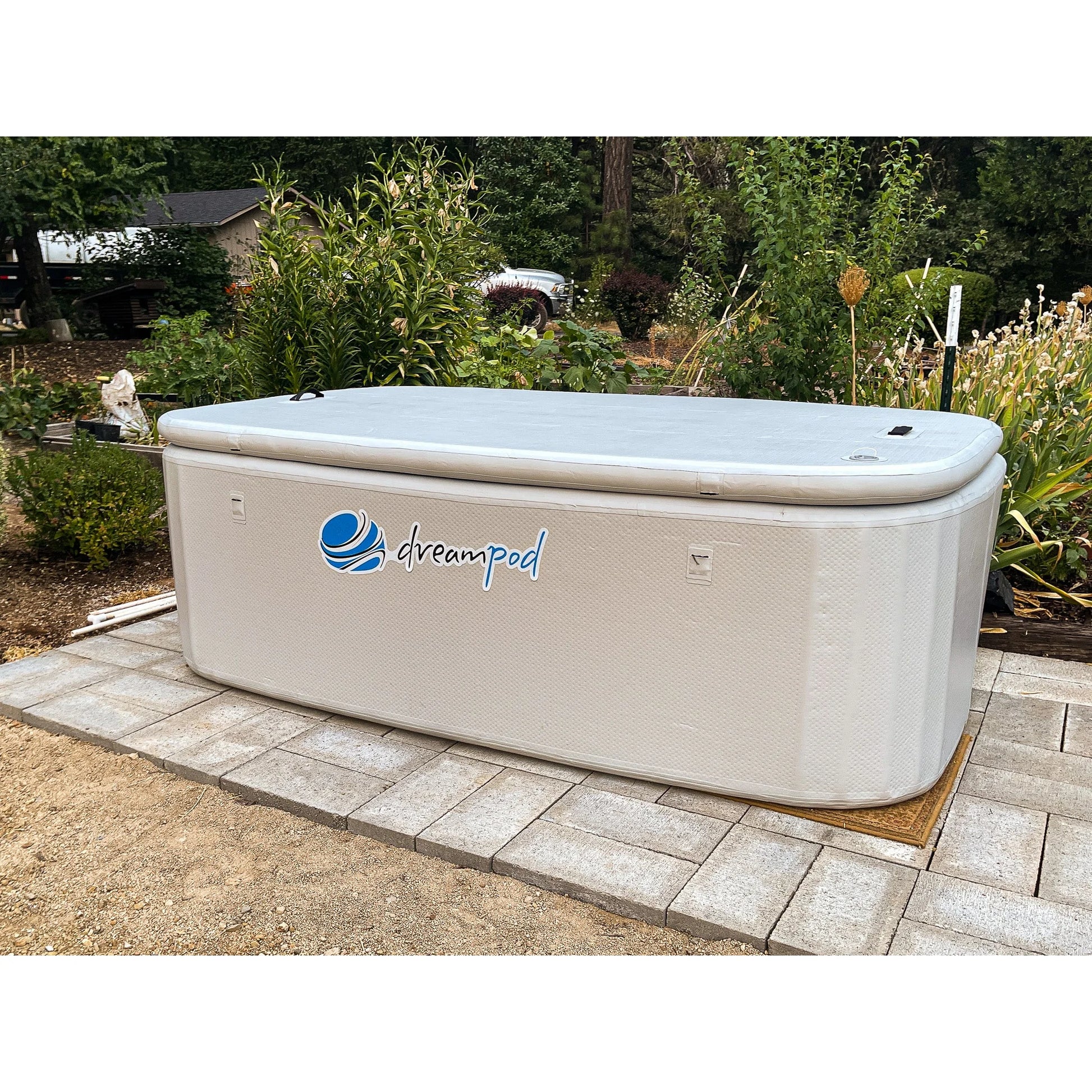 Dreampod Home Float FLEX — Inflatable float pod lifestyle