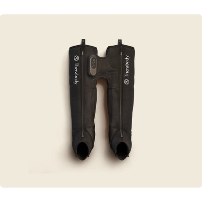 JetBoot Prime — pneumatic compression recovery boots by Therabody — front product view on white background