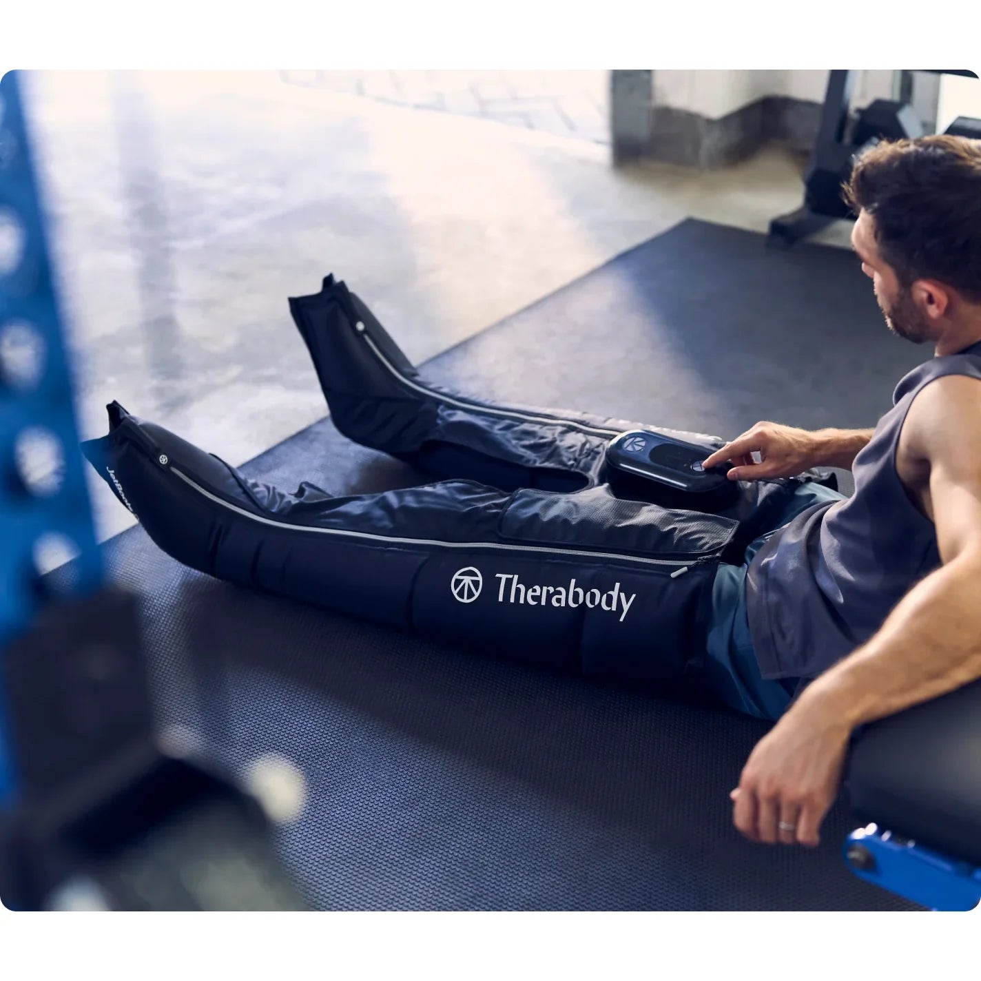 JetBoot Prime — pneumatic compression recovery boots by Therabody — product view 2