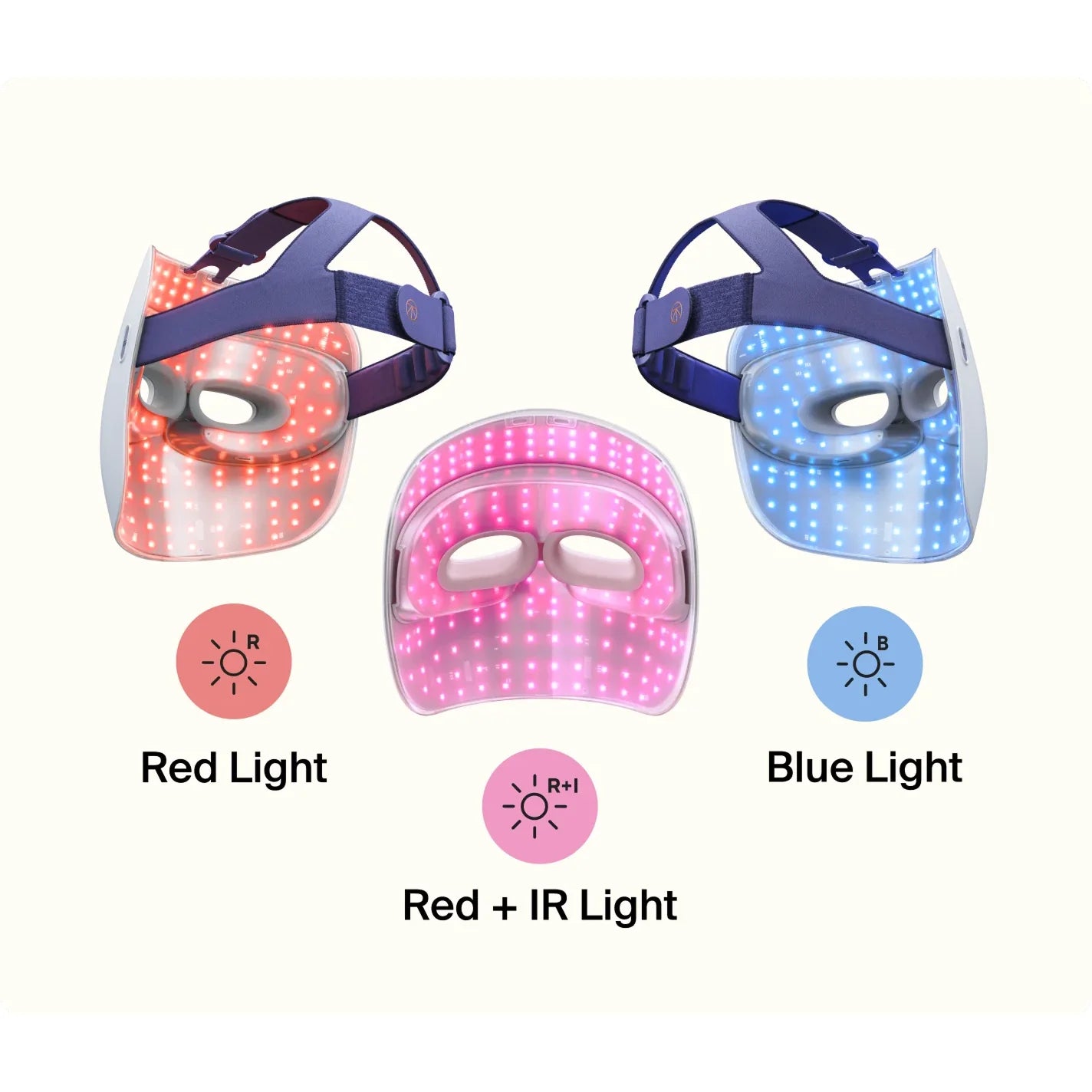 TheraFace Mask Glo — full-face LED light therapy mask by Therabody — product view 6