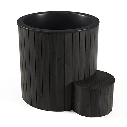 SaunaLife S1 cold plunge tub, black finish