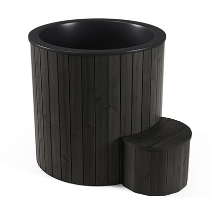 SaunaLife S1 cold plunge tub, black finish
