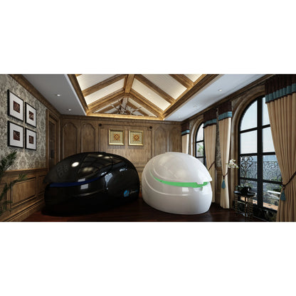 Dreampod Sport Float Pods — Both colors in luxury suite