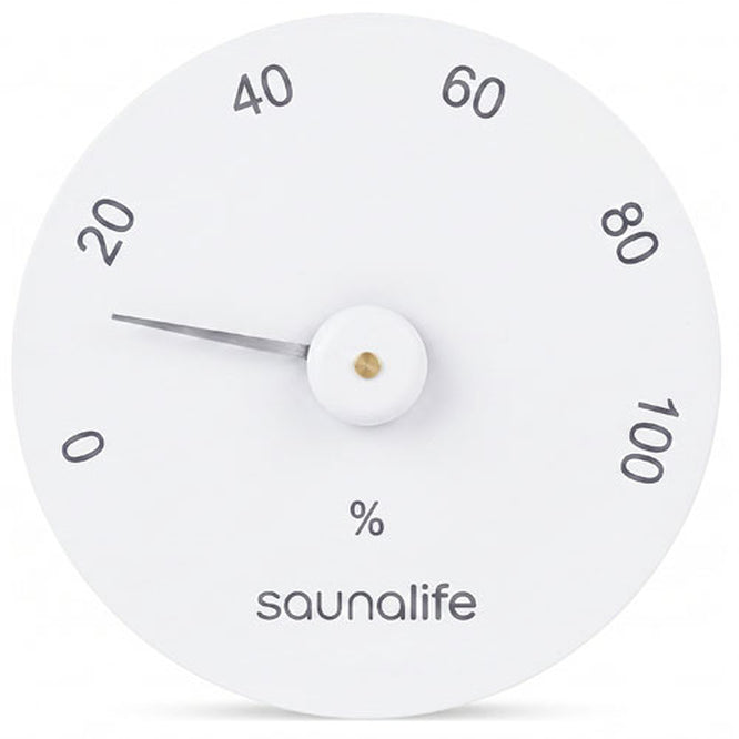SaunaLife designer sauna hygrometer, white