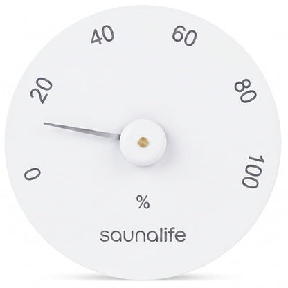 SaunaLife designer sauna hygrometer, white