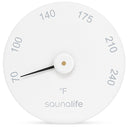 SaunaLife designer sauna thermometer, white
