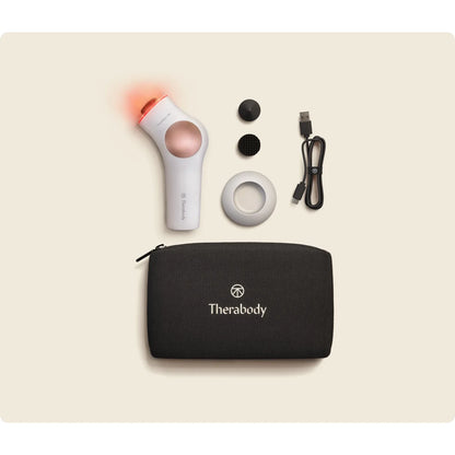 TheraFace Pro — microcurrent, LED & percussive facial therapy by Therabody — box contents — what's included