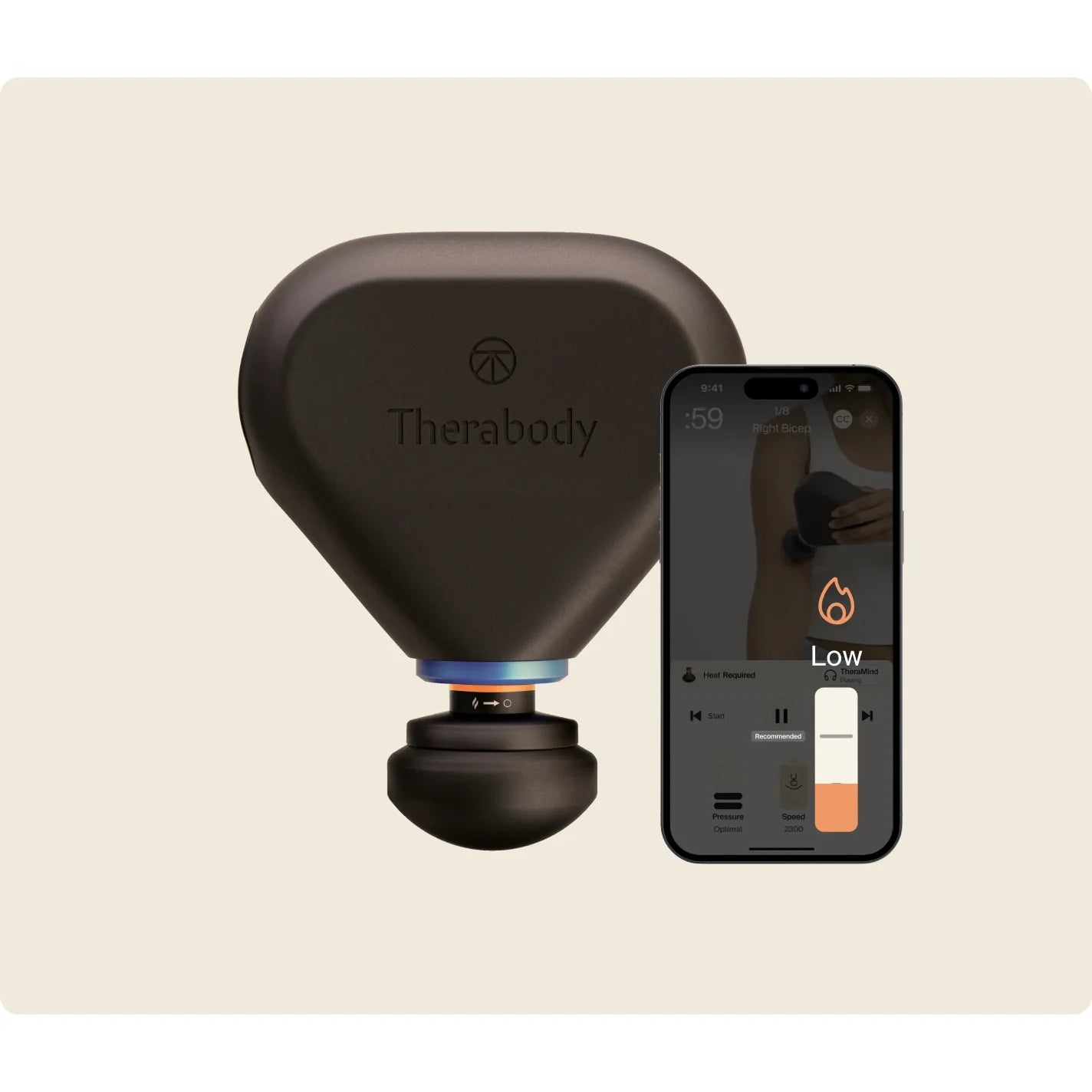 Theragun Mini Plus — portable percussive + heat therapy device by Therabody — product view 5