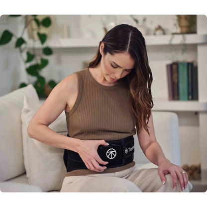 RecoveryTherm Back LED — heat + near-infrared LED therapy wrap by Therabody — rear product view