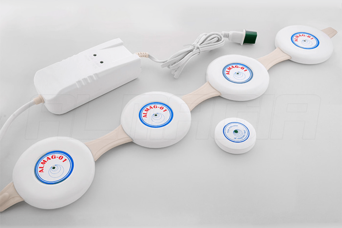 ALMAG-01 PEMF device with emitters and control unit