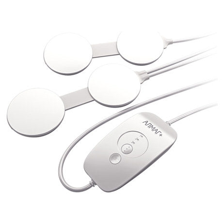ELAMED ALMAG+ control unit and four-coil emitter in two linked pairs, catalogue photo with the Cyrillic model label