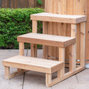 3 Tier Steps, Knotty Red Cedar
