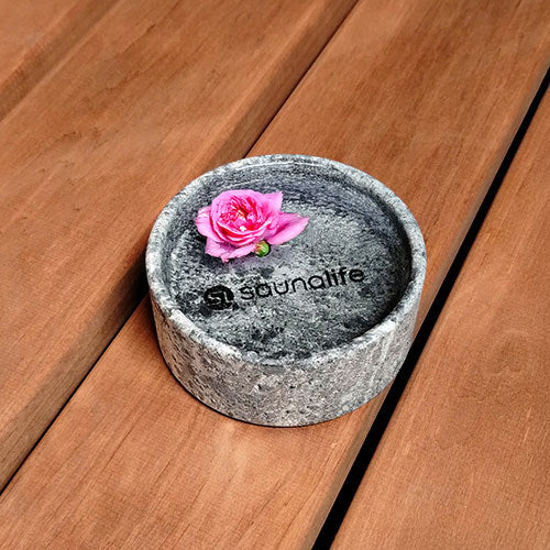 SaunaLife Coaster and Aroma Tray in Carved Soapstone, view 2