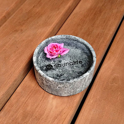 SaunaLife Coaster and Aroma Tray in Carved Soapstone, view 2