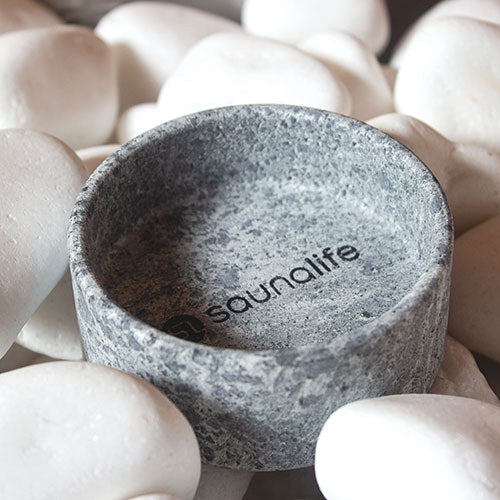 SaunaLife Coaster and Aroma Tray in Carved Soapstone, view 4