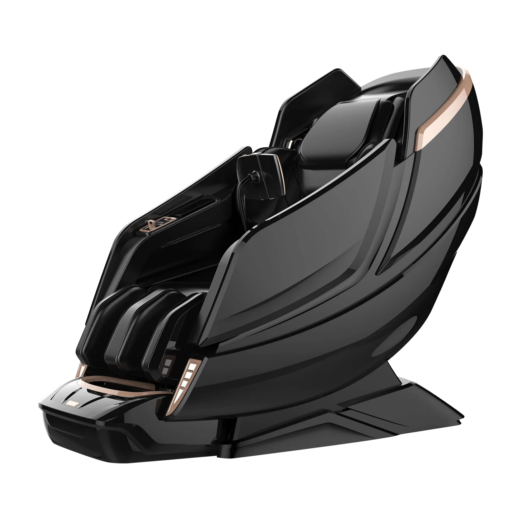 Kahuna DIOS-1288 8D AI Dual Core Massage Chair Zero Gravity SL-Track In Black Color transparent background
