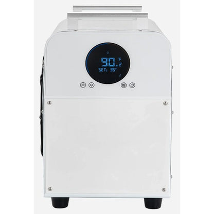 DCT Premier Edition Chiller & Heater with WiFi App — front view, pairs with the Pacific Cedar Barrel