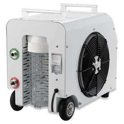 Left rear view of the Dynamic Cold Therapy 0.8 HP Chiller & Heater with WIFI APP (Premier Edition) (DCT-SV-08DO3) – cold therapy chiller