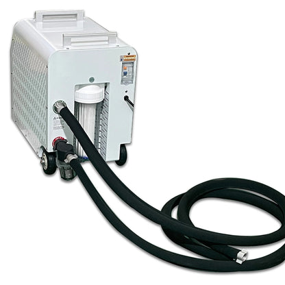Rear view with hoses 2 of the Dynamic Cold Therapy 1.0 HP Chiller & Heater with WIFI APP (Premier Edition) (DCT-SV-10DO3) – cold therapy chiller