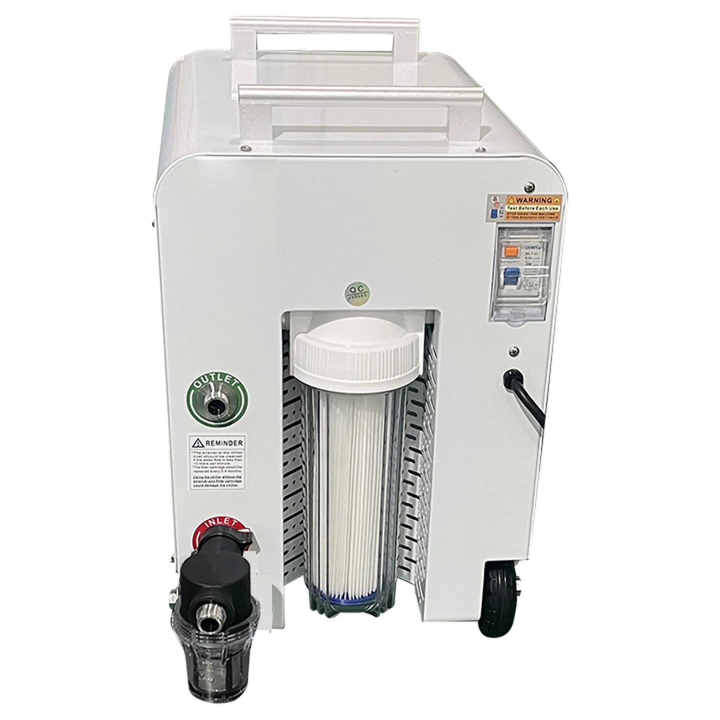 Rear view of the Dynamic Cold Therapy 0.8 HP Chiller & Heater with WIFI APP (Premier Edition) (DCT-SV-08DO3) – cold therapy chiller