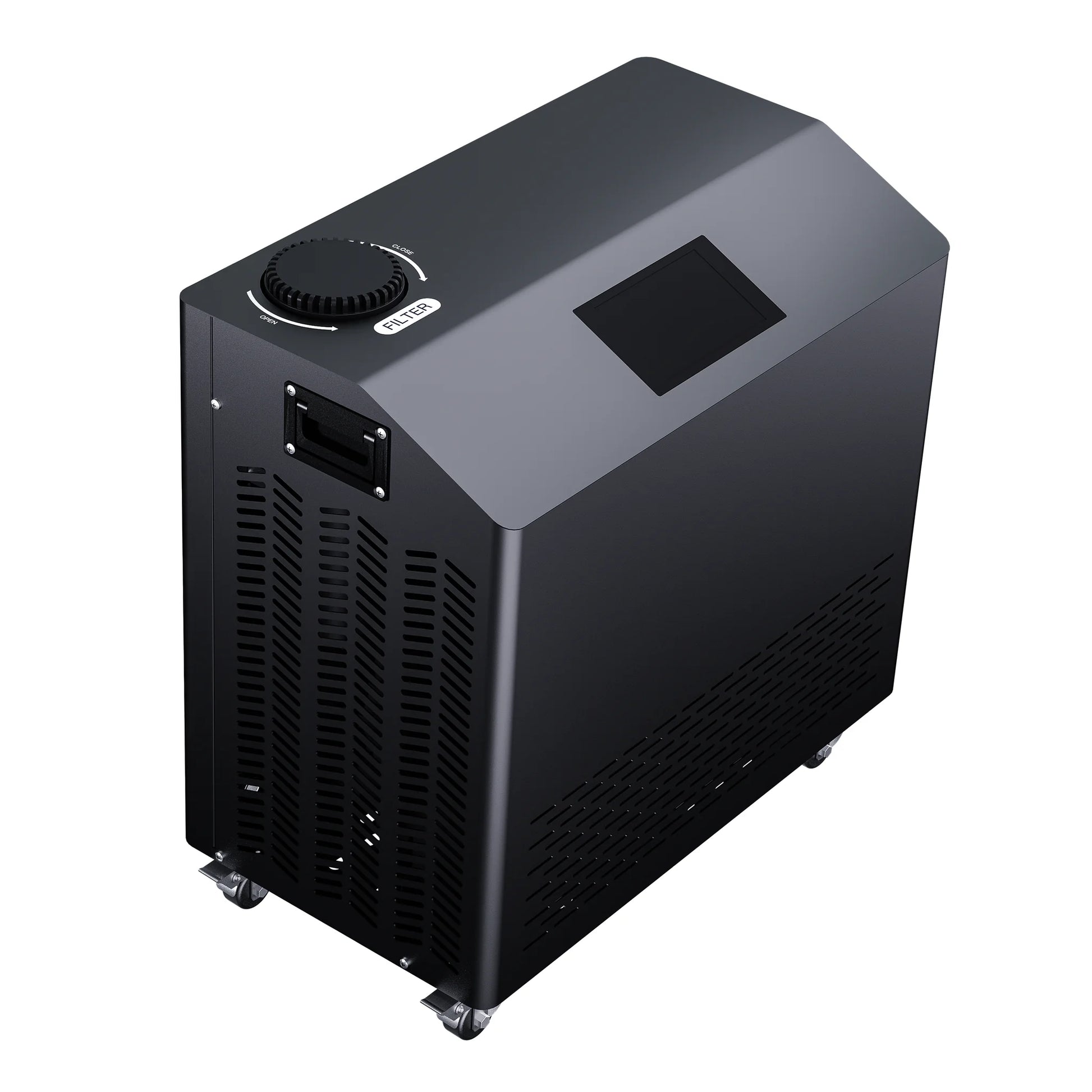 Front-left angle view of the Dynamic Cold Therapy 1.0 HP Chiller & Heater with WIFI APP (DCT-SY-10-PRO) – cold therapy chiller
