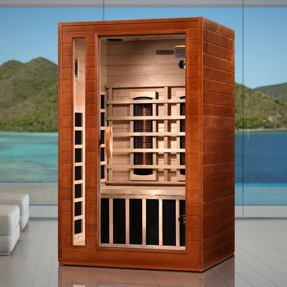 Dynamic Cordoba 2-Person Full Spectrum Near Zero EMF Infrared Sauna | Canadian Hemlock